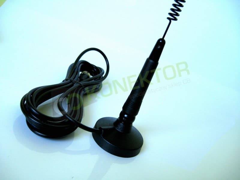 SIRIO MICRO 30 S MAG dyskretna i estetyczna antena CB magnesowa 30cm kabel 3m (wersja z pochyleniem)
