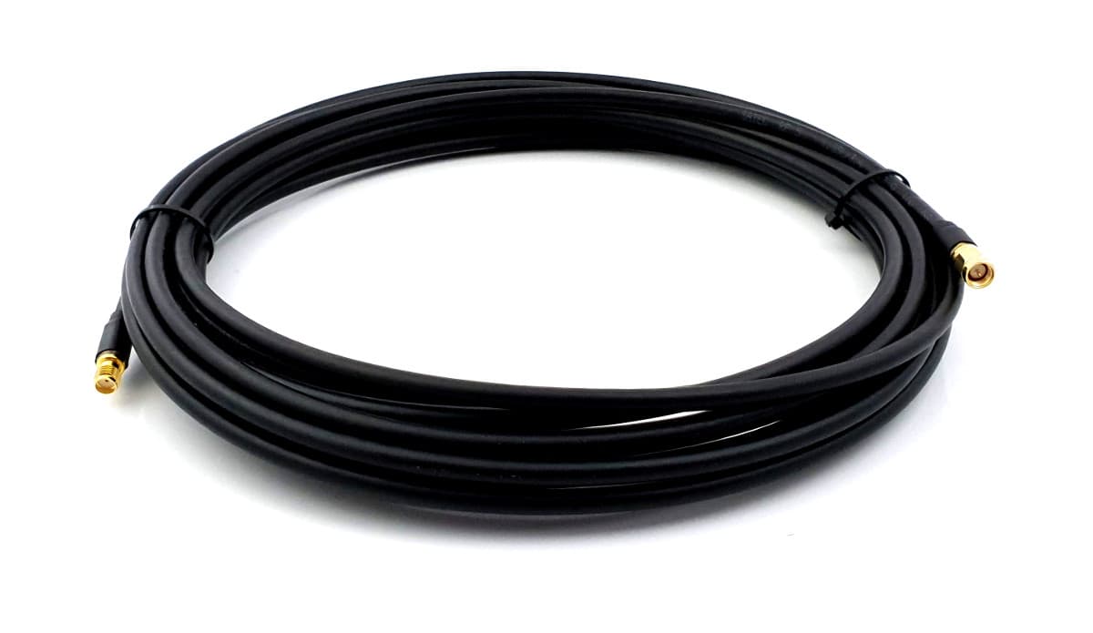 Kabel niskostratny RF-5 SATEC 20m + wtyk SMA + gniazdo SMA (okablowanie do radiotelefonów, skanerów, SDR, DVBT, LTE, WLAN itp.)