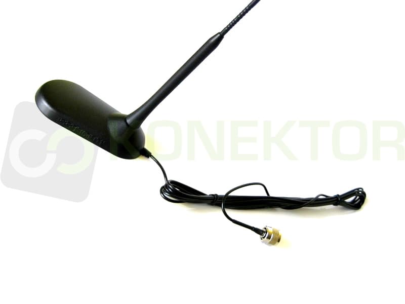 President Virginia antena CB 50cm - wersja z dłuższym kablem 8m - dyskretny wygląd jak antena FM!, super mocny magnes