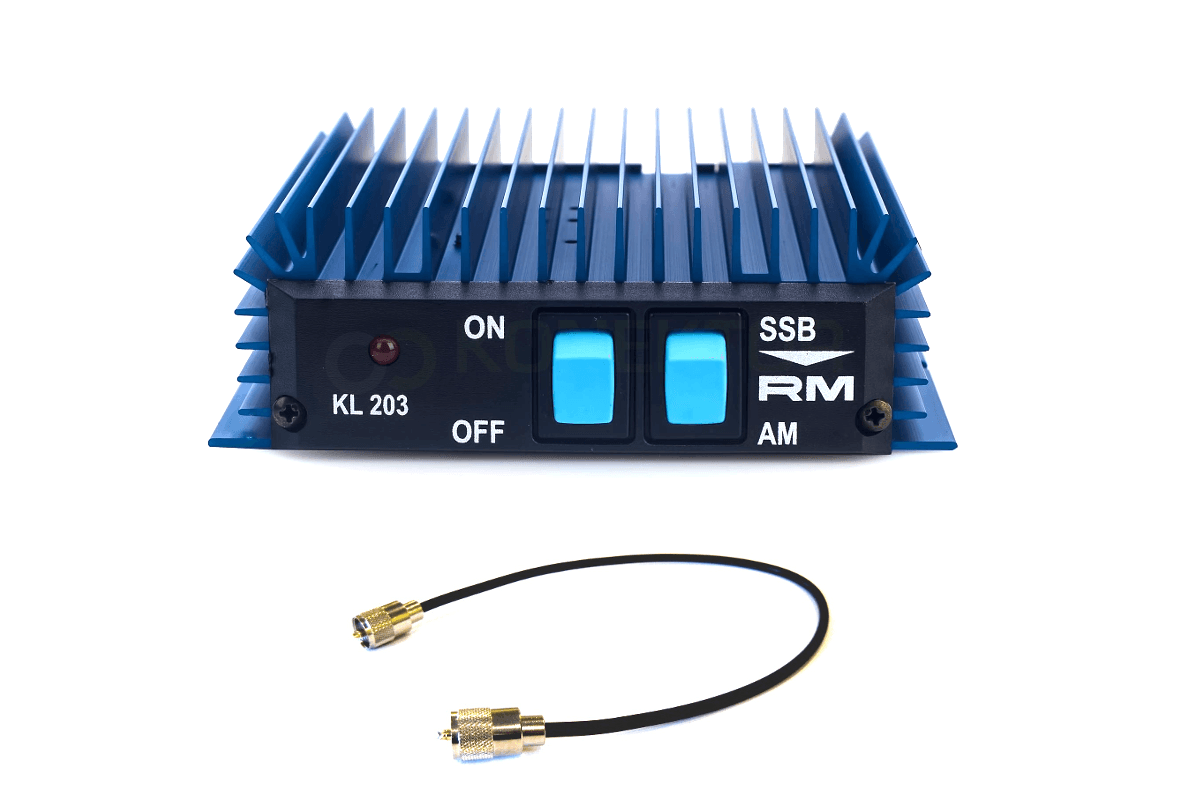 Zestaw RM KL 203 + kabel połączeniowy 100cm HQ - wzmacniacz mocy 100/200W Made in Italy