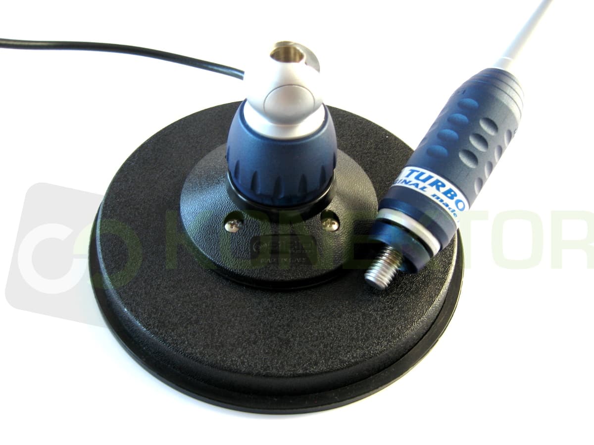 SIRIO TURBO 1000 MAG 145 PL (magnes 16cm) Antena CB magnesowa 115cm dłuższy kabel 5 metrów