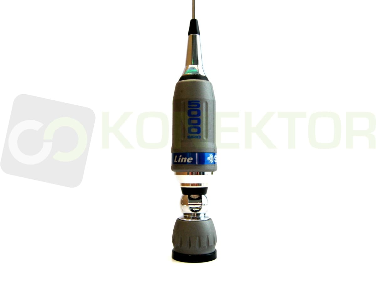 SIRIO TURBO 5000 MAG 145 (magnes 16cm) Antena CB magnesowa 196cm kabel 3,60m
