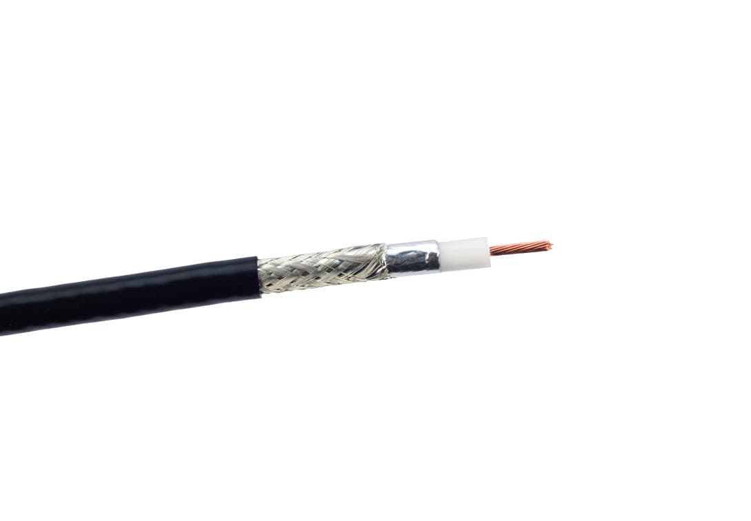 Kabel niskostratny H-155 BELDEN 50m + zalutowane wtyki złocone teflonowe UC-1 (okablowanie H155 do HF/CB/VHF/UHF/skanery/WLAN)