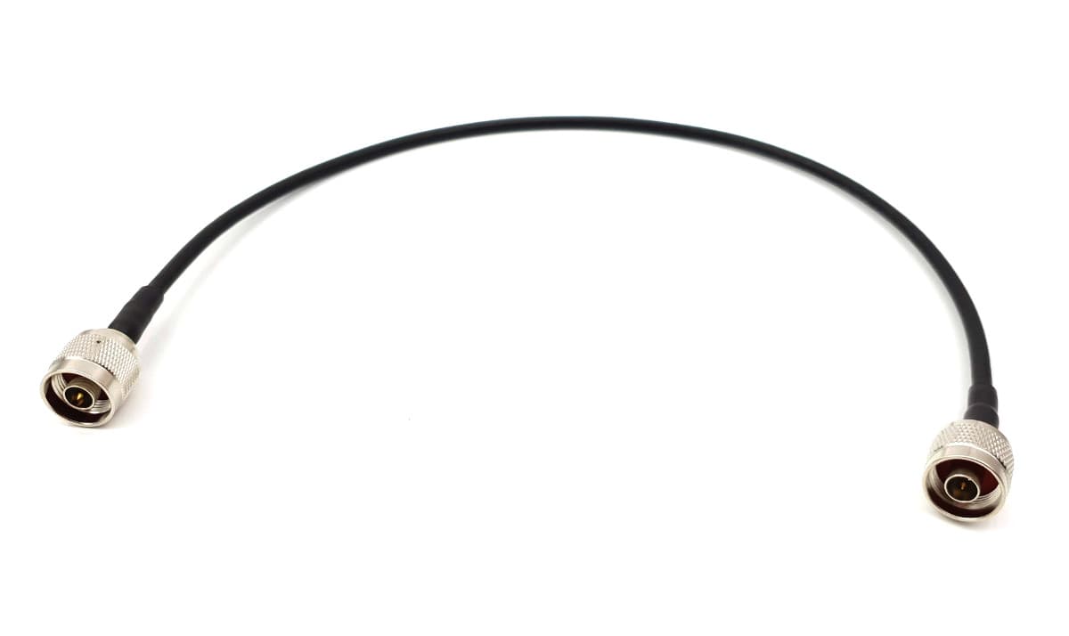 Kabel połączeniowy 100cm RF-5 wtyki N (N męski / N męski) SUPERJAKOŚĆ HIGH END (do mierników, przełączników, spliterów, mikserów, wzmacniaczy itp.)