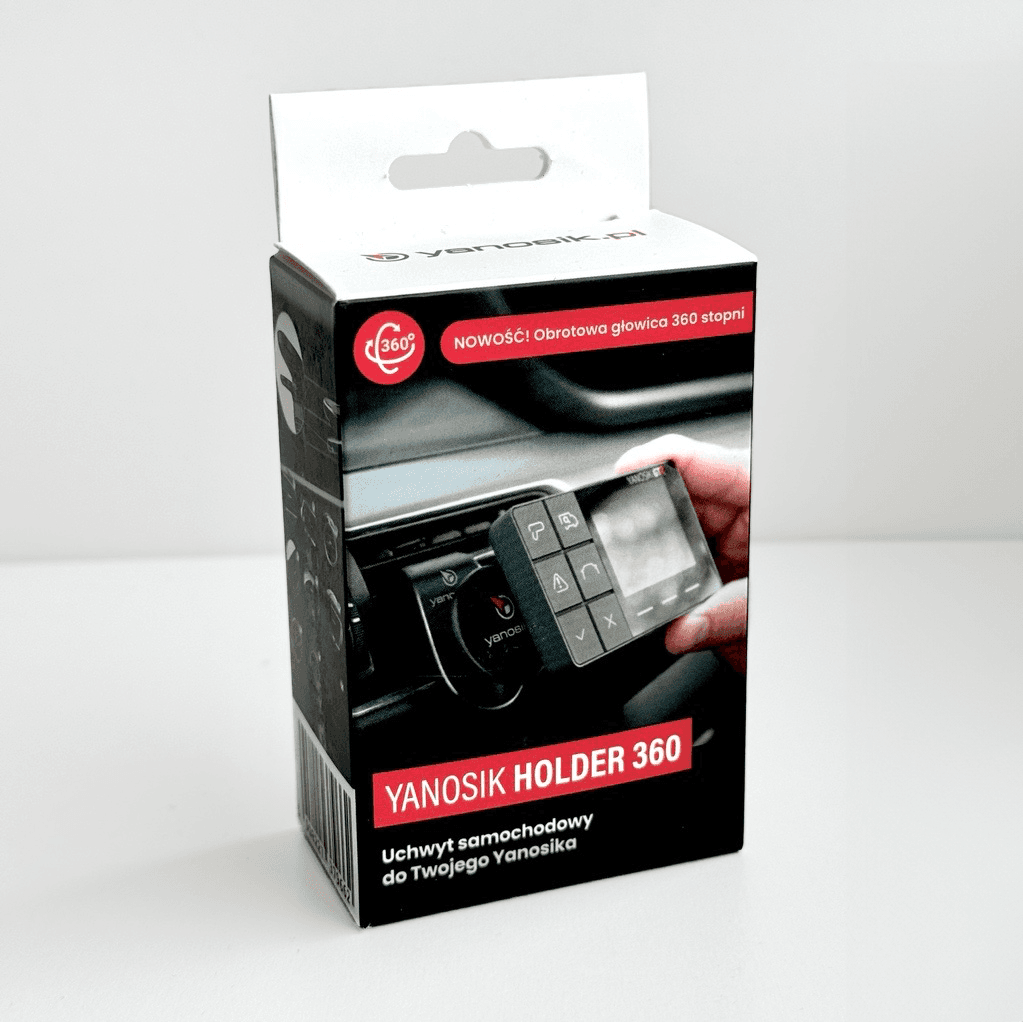 Yanosik Holder 360 Żabka estetyczny magnetyczny uchwyt w kratkę nawiewu z obrotową głowicą - uchwyt np. do Yanosik GTR GTS GT XS, mikrofonów CB itp.