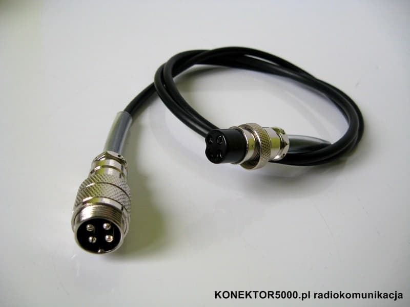 Przedłużka mikrofonowa 4-PIN (wtyk prosty, 2 metry długości) Uniden, President