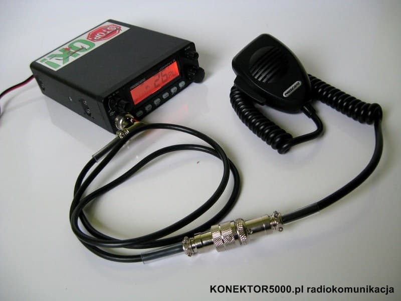 Przedłużka mikrofonowa 6-PIN (wtyk kątowy, 1 metr długości) President