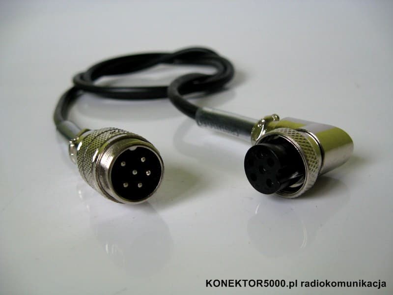 Przedłużka mikrofonowa 6-PIN (wtyk kątowy, 2 metry długości) President