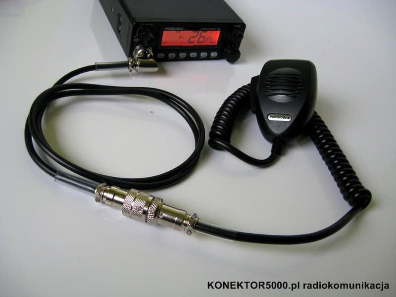 Przedłużka mikrofonowa 6-PIN (wtyk kątowy, 2 metry długości) President