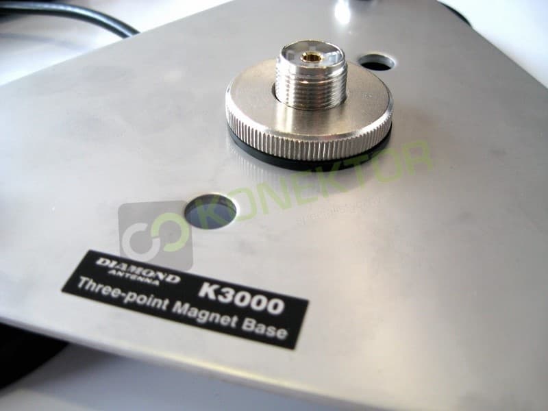 Diamond K3000 podstawa magnetyczna 23,5cm (trzy magnesy) HIGH END + główka PL Sirio + 4m kabla