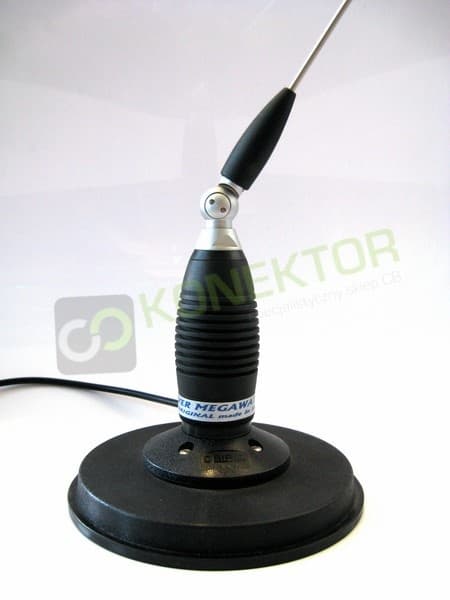 SIRIO MEGAWATT 3000 PL + magnes 16cm SIRIO Antena CB magnesowa 173cm dłuższy kabel 7m