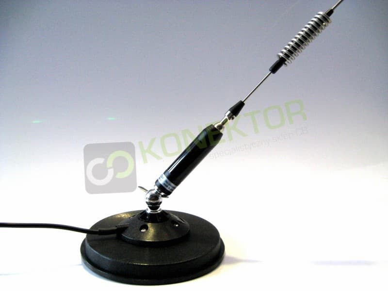 SIRIO TITANIUM 800 SUPERMAG mocny magnes 16cm Antena CB magnesowa 82cm dłuższy kabel 5m