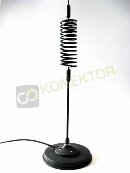 Sigma Stinger CL + mocny magnes Sirio MAG 145 Antena CB magnesowa (na magnes) 160cm kabel 3,60m [podobna do President WA-27]