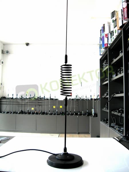 Sigma Stinger CL + mocny magnes Sirio MAG 145 Antena CB magnesowa (na magnes) 160cm dłuższy kabel 5m [podobna do President WA-27]