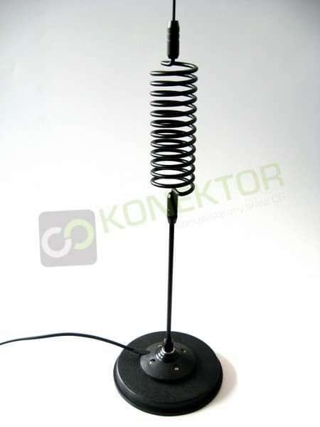 Sigma Stinger CL + mocny magnes Sirio MAG 145 Antena CB magnesowa (na magnes) 160cm dłuższy kabel 7m [podobna do President WA-27]