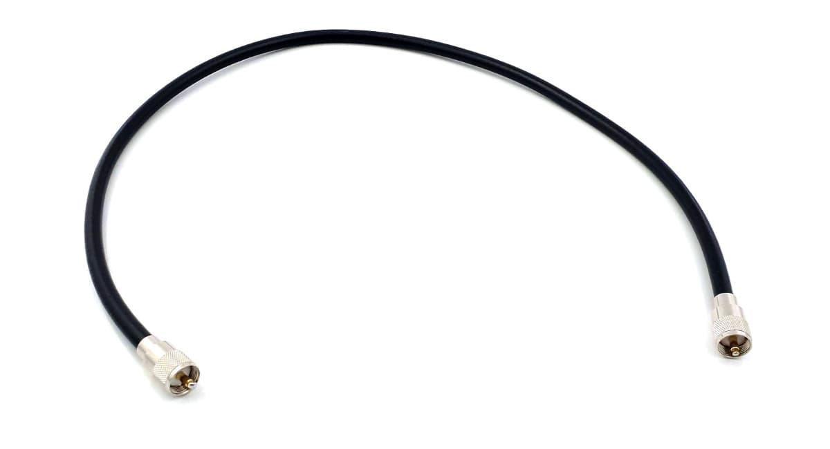 Kabel połączeniowy 100cm RG-213 SATEC wtyki UC-1 SUPERJAKOŚĆ HIGH END (do mierników, wzmacniaczy)