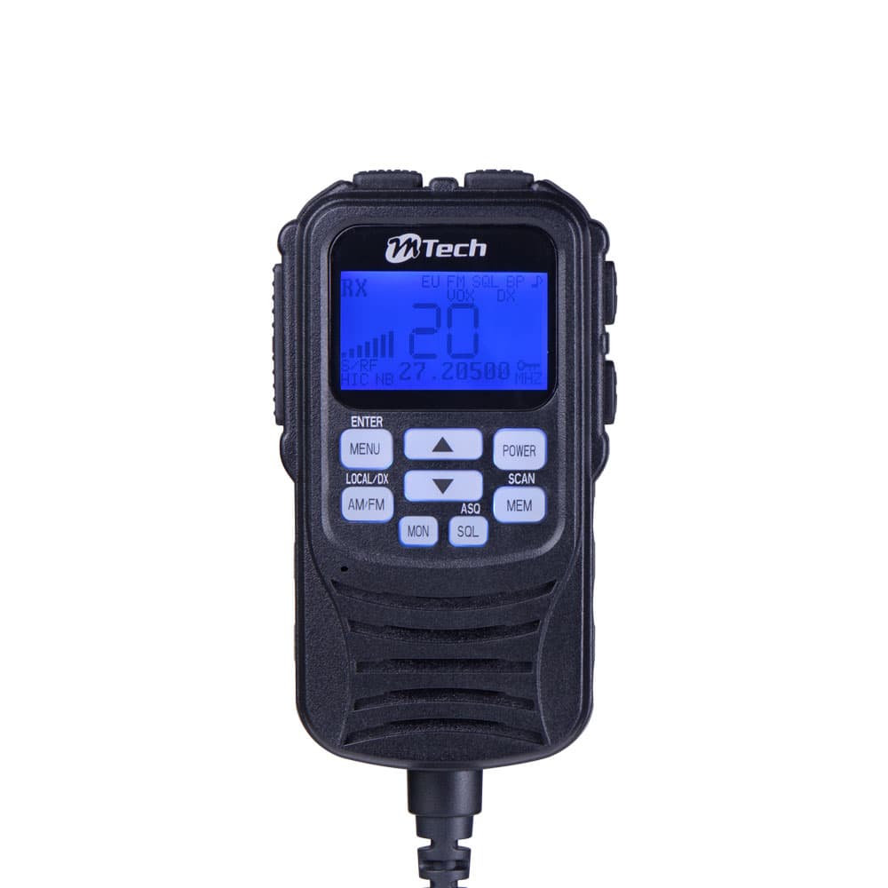 M Tech Legend IV CB radio w mikrofonie - 5 kolorów podświetlenia, dyskretny montaż MTech Legend 4