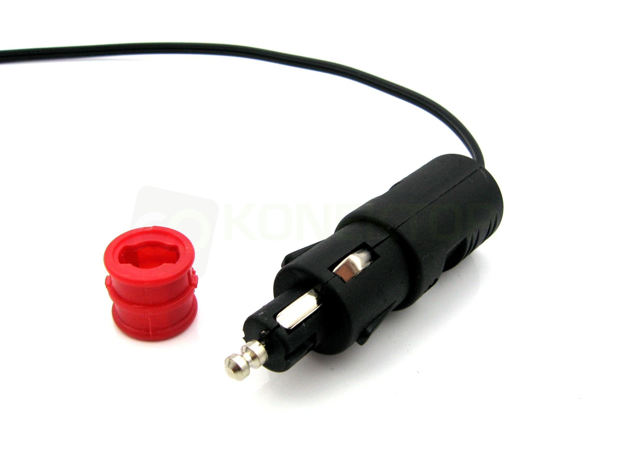 Przejściówka wtyk zapalniczki mini / normalny - adapter DIN/EURO do ciężarówek, motocykli itp. - wtyk HD