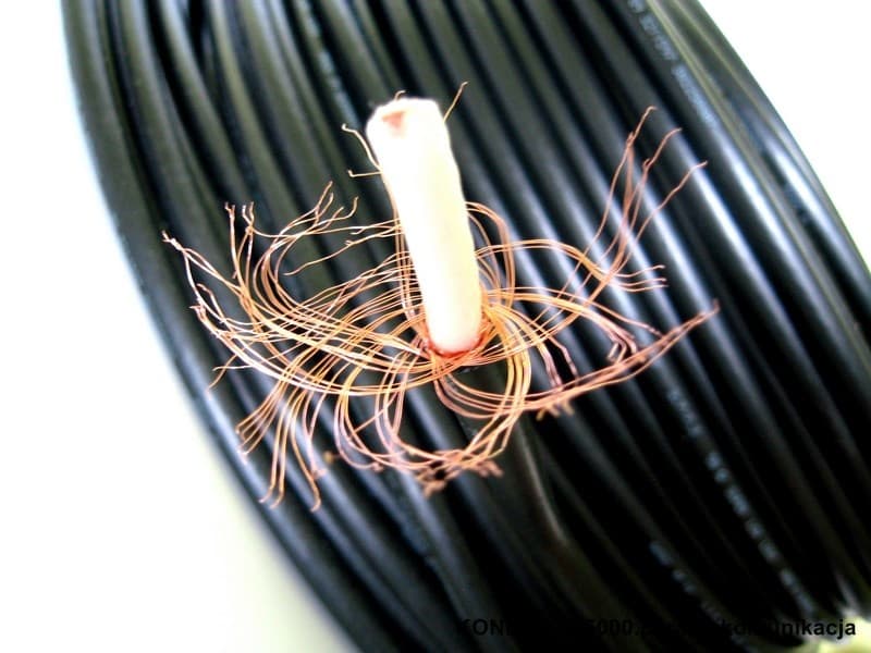 Kabel niskostratny RF-10 SATEC GERMANY 25m + zalutowane wtyki złocone UC-1 RF10 (lepszy od RG-213)