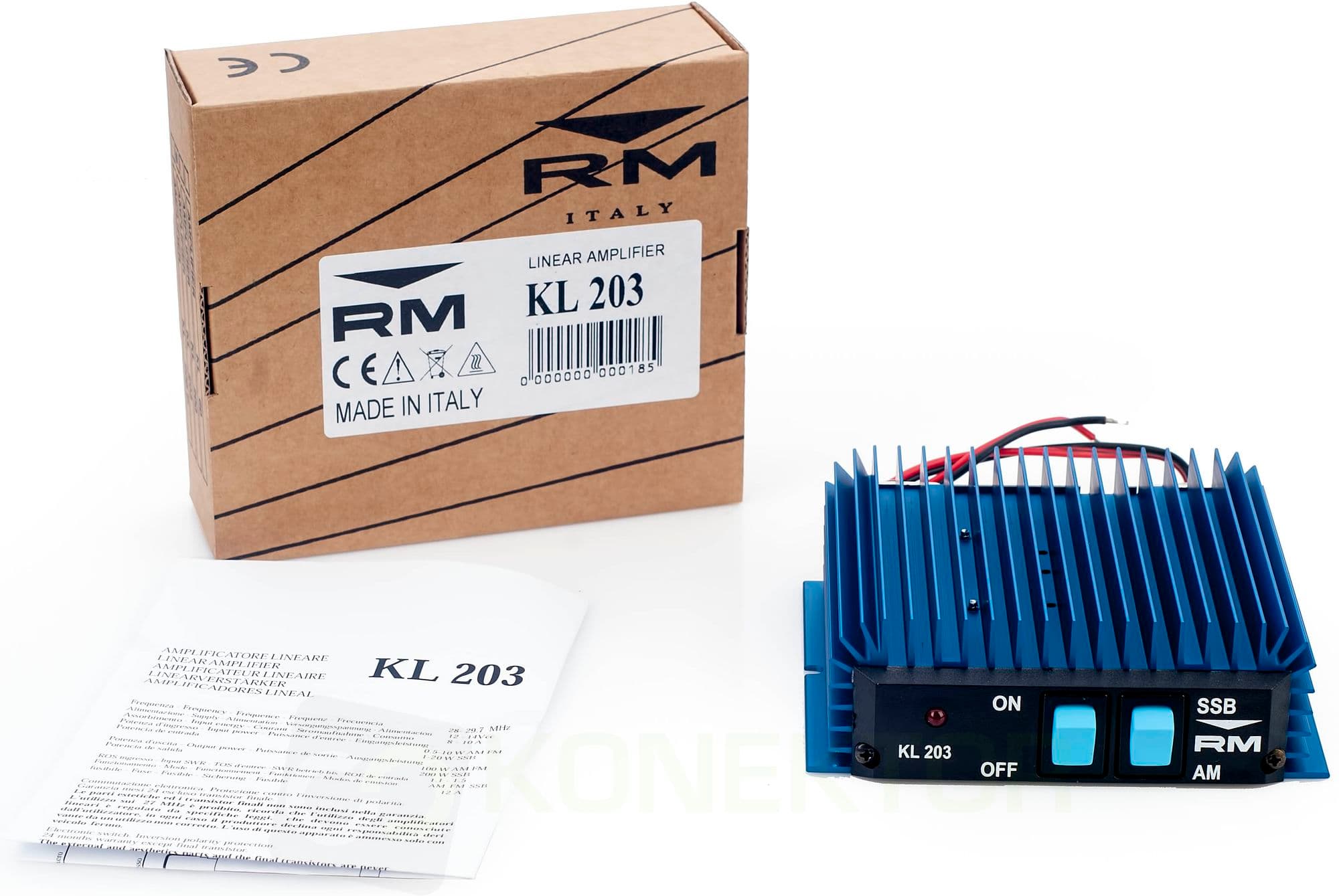 Zestaw RM KL 203 + filtr dolnoprzepustowy 27/586 + dwa kable połączeniowe 100cm HQ