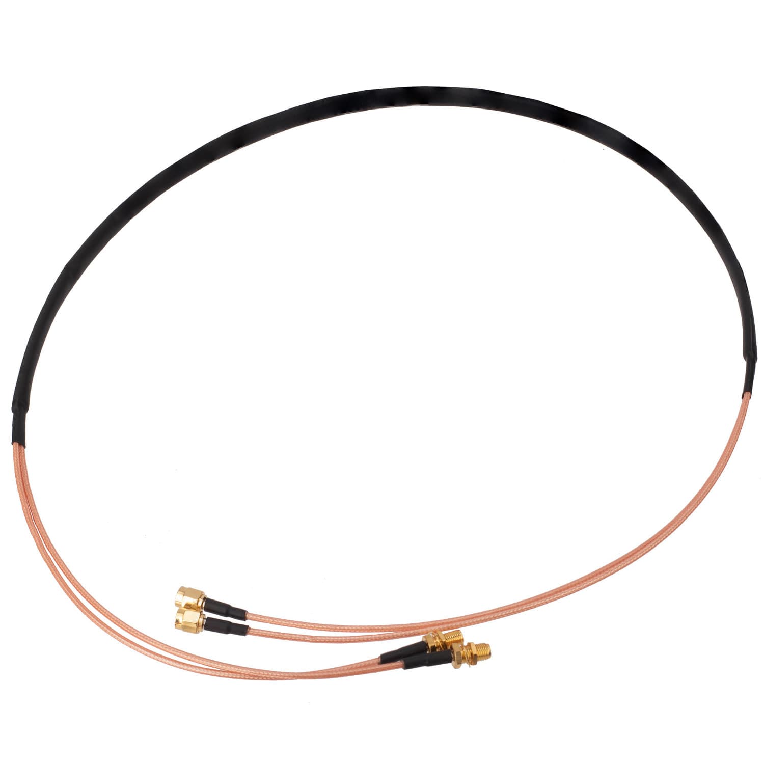 Podwójny przepust okienny 50 Ohm SMA-M/SMA-F bez wiercenia otworów - do anten LTE, WLAN, GSM, CB, KF, VHF, UHF (aż do 3GHz)