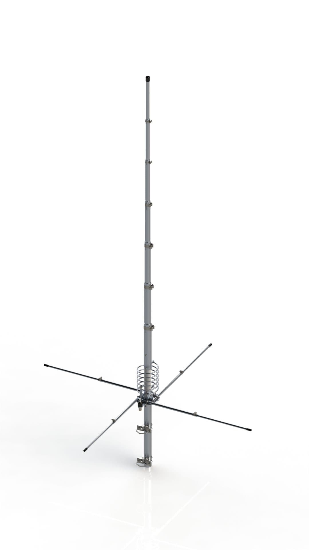 GRAZIOLI FE10V antena bazowa CB 763cm 5/8 fali z przeciwwagami 1/4 fali (26-30MHz)