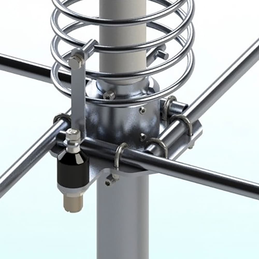GRAZIOLI FE10V antena bazowa CB 763cm 5/8 fali z przeciwwagami 1/4 fali (26-30MHz)