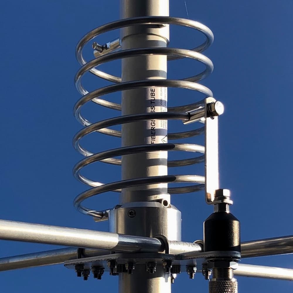 GRAZIOLI FE10V antena bazowa CB 763cm 5/8 fali z przeciwwagami 1/4 fali (26-30MHz)