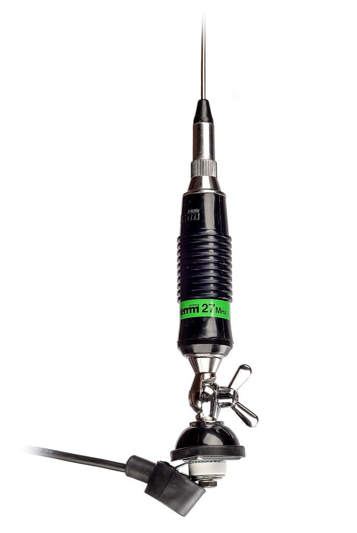 LEMM AT-71 MAGNUM Antena CB 165cm kabel 4m + UCHWYT RELINGOWY BRV-3 - zestaw do montażu na relingu