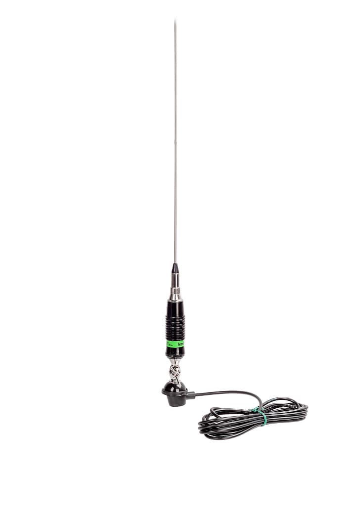 LEMM AT-71 MAGNUM Antena CB 165cm kabel 4m + UCHWYT RELINGOWY BRV-3 - zestaw do montażu na relingu