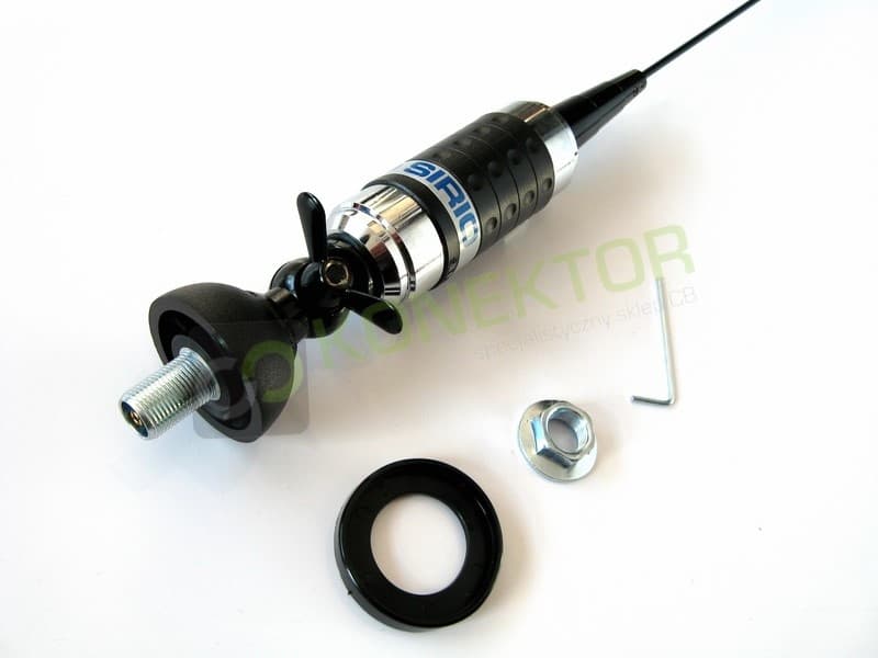Sirio Carbonium 27 Black Antena CB montażowa 113cm kabel 4m