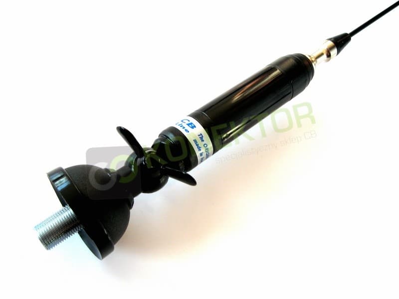 SIRIO TITANIUM 1500 Black (TITANIUM1500) Antena CB 142cm kabel 4m + UCHWYT KLAPOWY SF-40