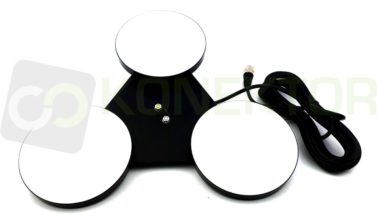 MFJ GOLIATH supermocna potrójna podstawa magnetyczna 32cm złącze PL (SO-239)