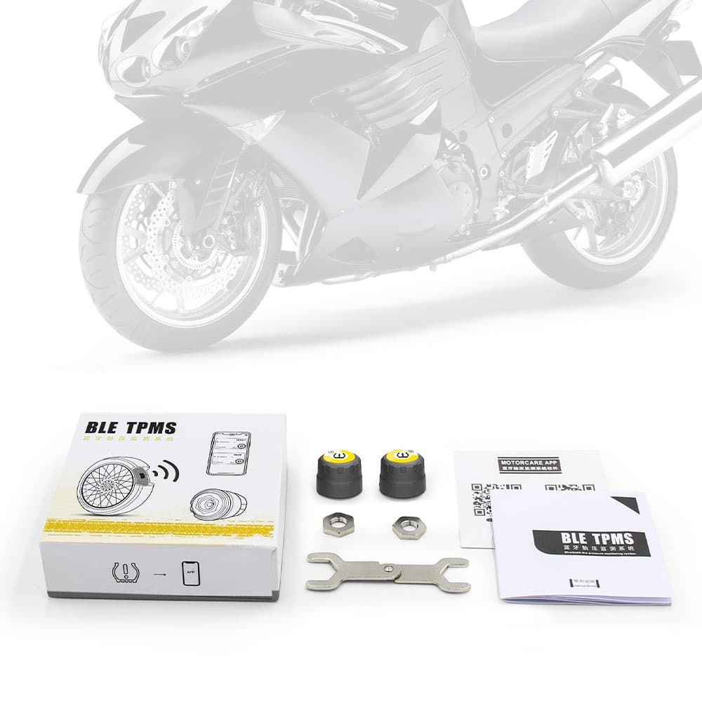 Czujniki ciśnienia opon do motocykla - MOTO BLE TPMS bluetooth - do aplikacji Motorcare Android / iOS