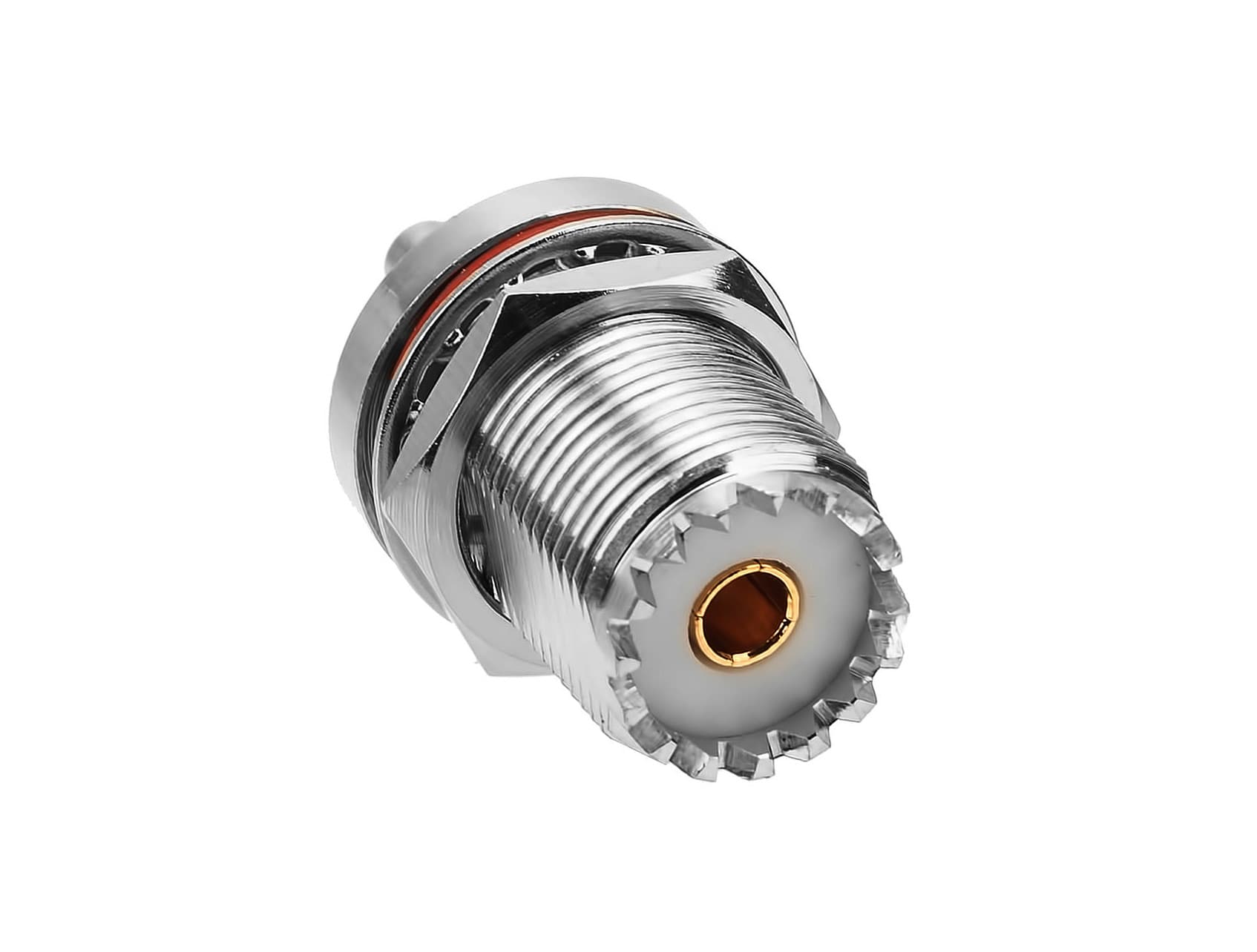 Gniazdo SO-239 zaciskane na cienki kabel RG-174, RG-178, RG-316 - do wtyków UC-1 - RADIORA