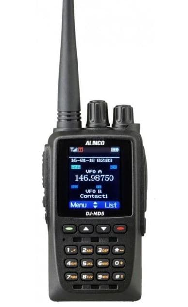 Alinco DJ-MD5 XEG ręczny radiotelefon cyfrowy/analogowy DMR VHF/UHF GPS, APRS + PROGRAM WSZYSTKIE PRZEMIENNIKI, pełna polska instrukcja