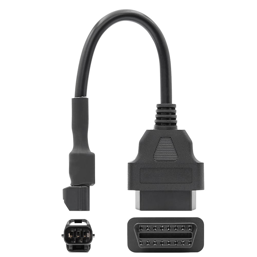 KYMCO 3-PIN do OBD-2 16-pin kabel adapter przejściówka np. ELM-327, Vgate iCar - skutery quady Kymco