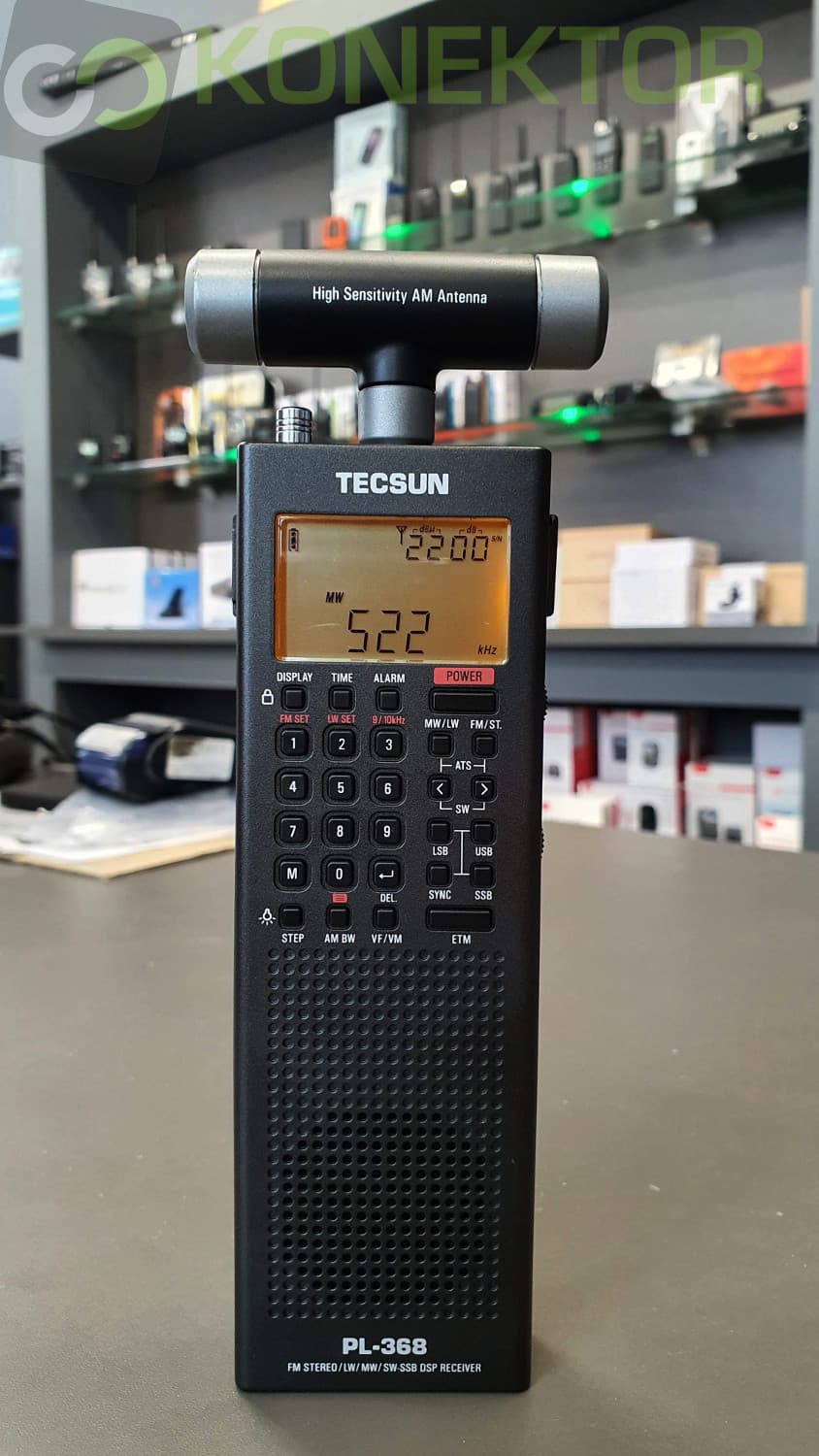 TECSUN PL-368 DSP kompaktowy odbiornik globalny (przenośny) FM Stereo/MW/LW/SW, odsłuch CB/KF (następca Tecsun PL-365), polska instrukcja
