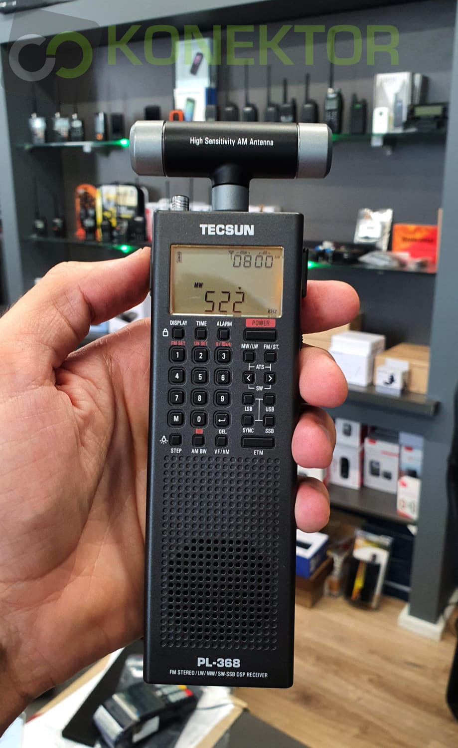 TECSUN PL-368 DSP kompaktowy odbiornik globalny (przenośny) FM Stereo/MW/LW/SW, odsłuch CB/KF (następca Tecsun PL-365), polska instrukcja