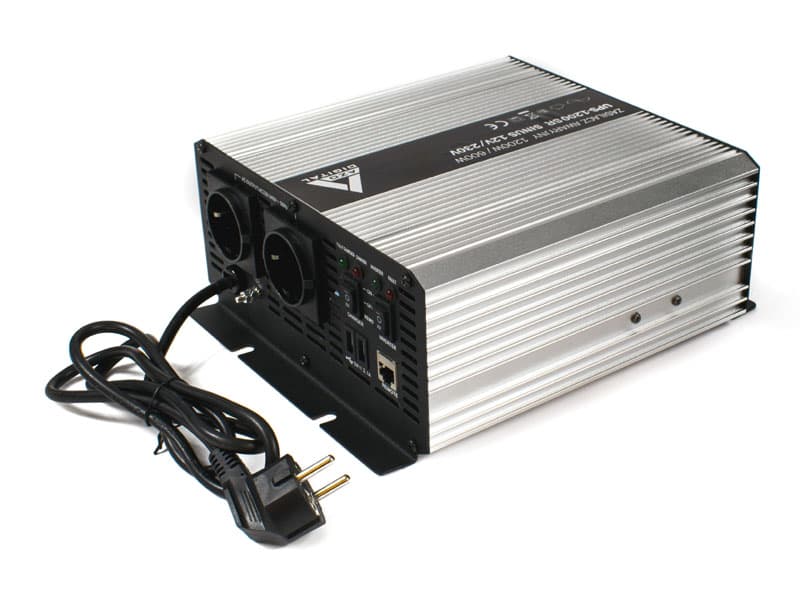 ZASILACZ AWARYJNY (UPS + AVR + PROSTOWNIK) 12V AZO UPS-1200SR Sinus 1200W/600W 12V/230V