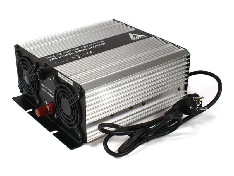 ZASILACZ AWARYJNY (UPS + AVR + PROSTOWNIK) 12V AZO UPS-1200SR Sinus 1200W/600W 12V/230V