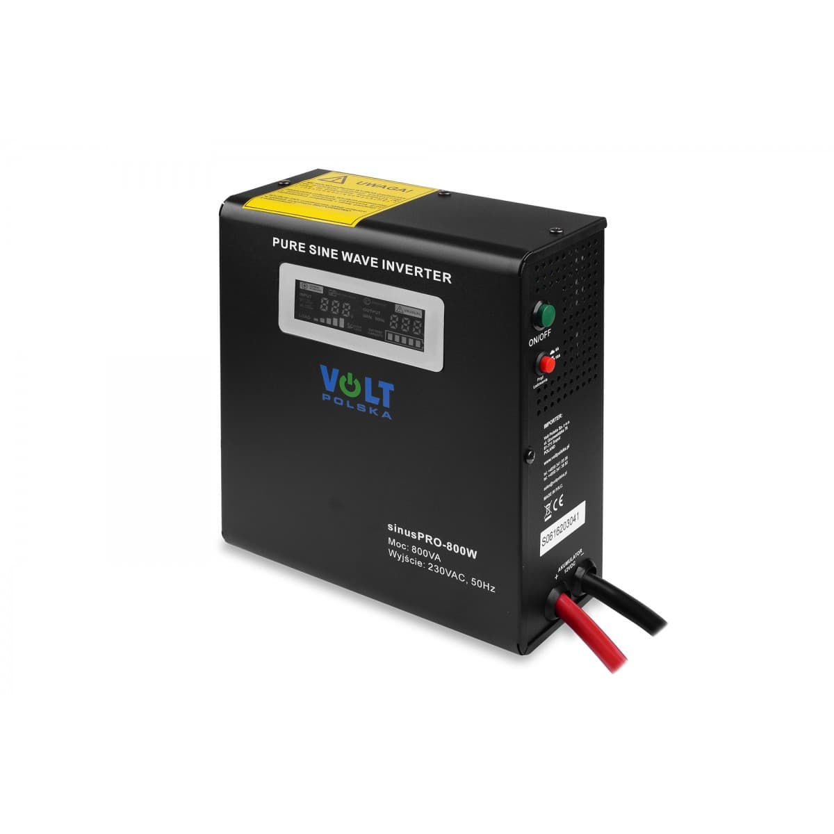Zasilacz awaryjny sinusoidalny VOLT SINUS PRO 800 W (500/800W) 12/230V (stała faza do kotła CO)