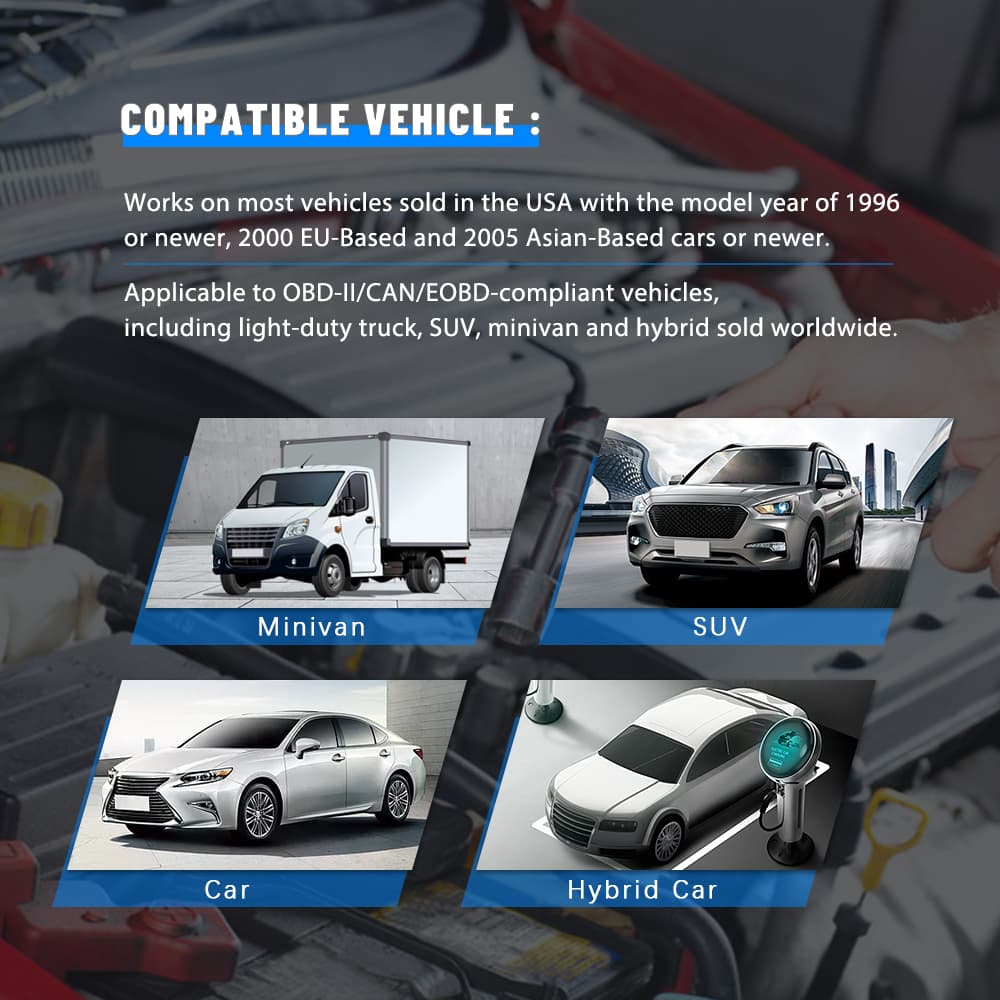 Vgate VR800 skaner interfejs diagnostyczny OBD-2 - z językiem polskim - uniwersalny tester 59 marek samochodów