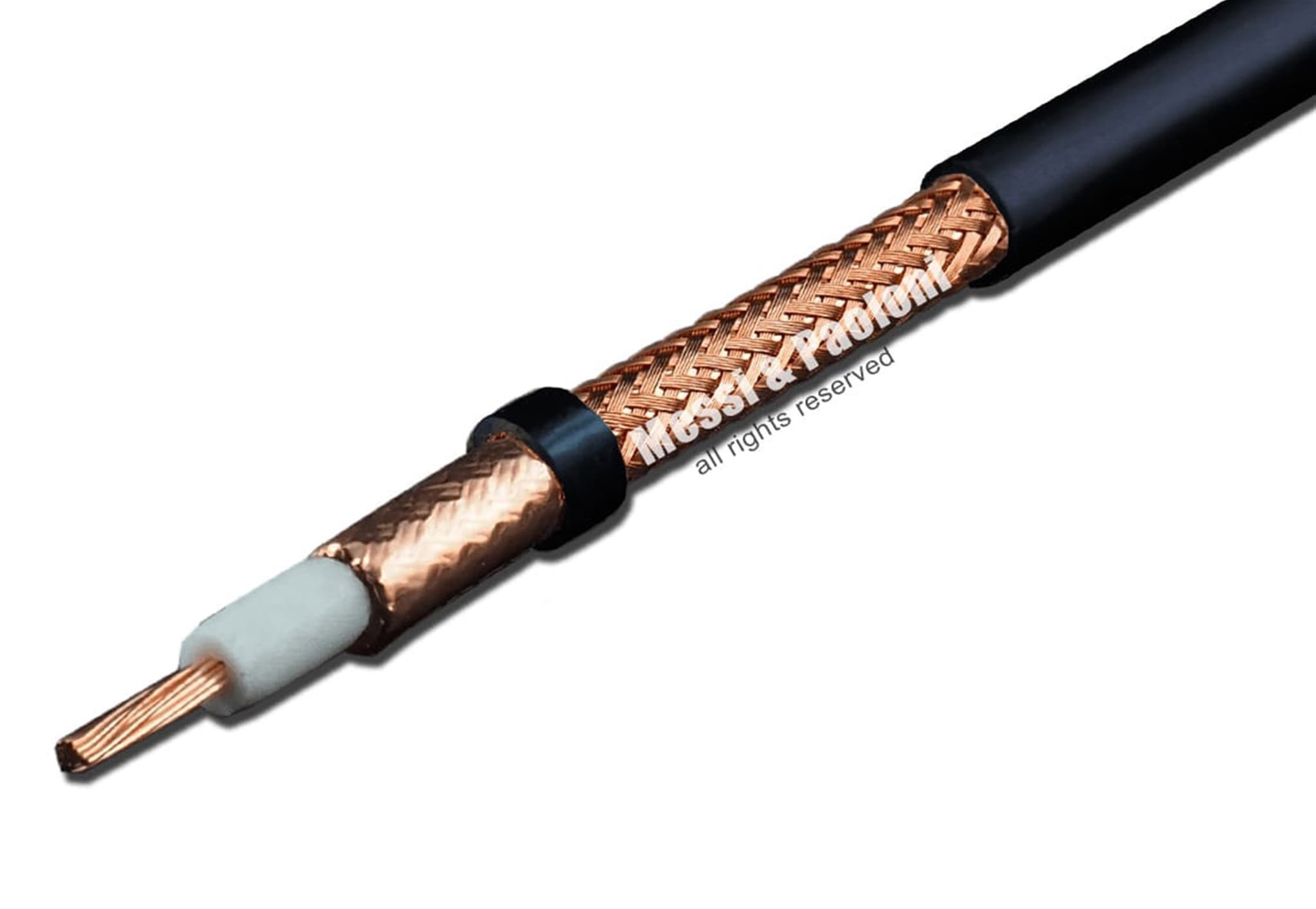 HyperFlex 5 niskostratny przewód koncentryczny 5,4mm 50 Ohm do anten CB, KF, VHF, UHF, WLAN, LTE, skanerów, SDR itp. - lepszy od RG-58, RF-5, H-155