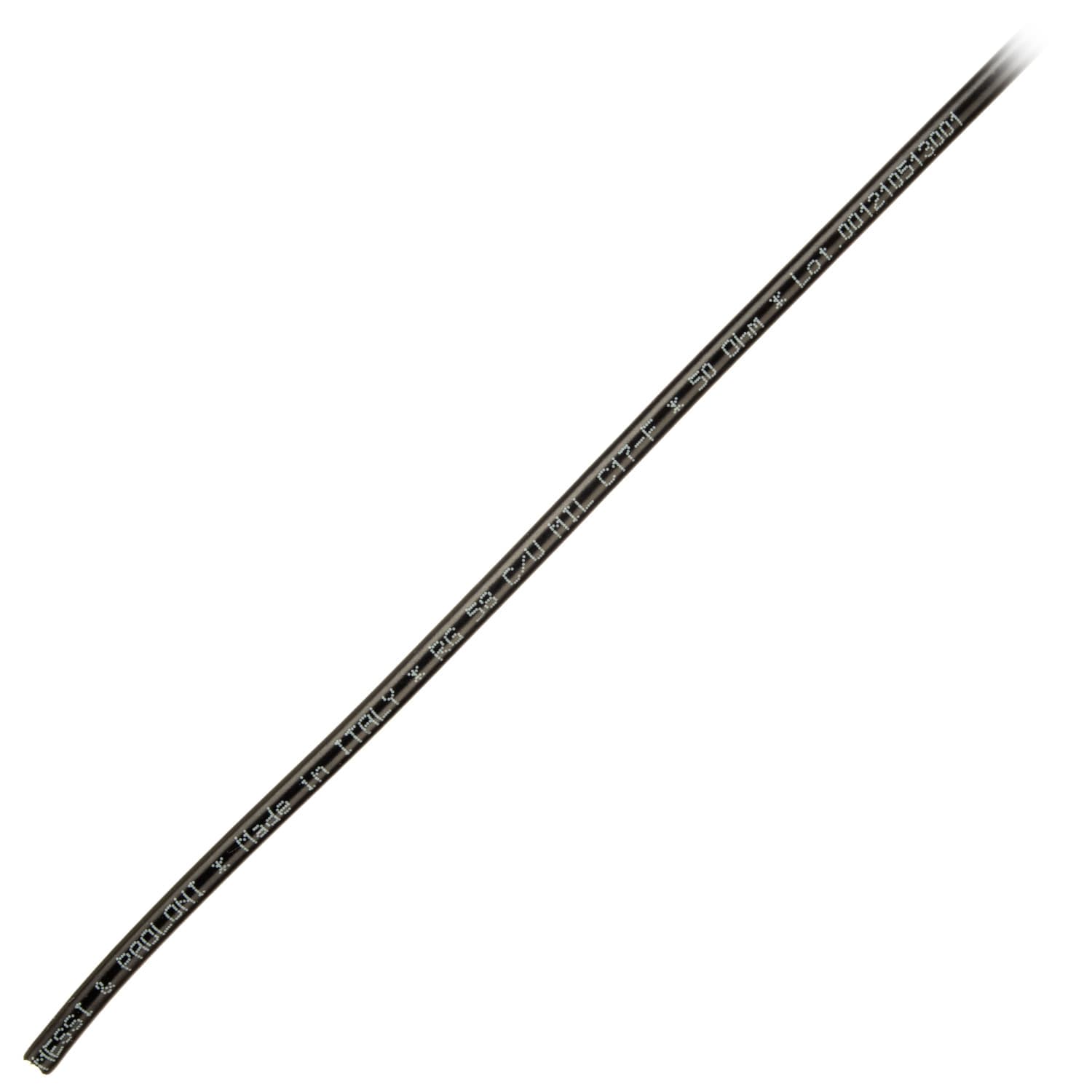 Messi Paoloni RG-58 MIL C17 przewód koncentryczny 5mm 50 Ohm do anten CB, KF, VHF, skanerów, SDR itp.