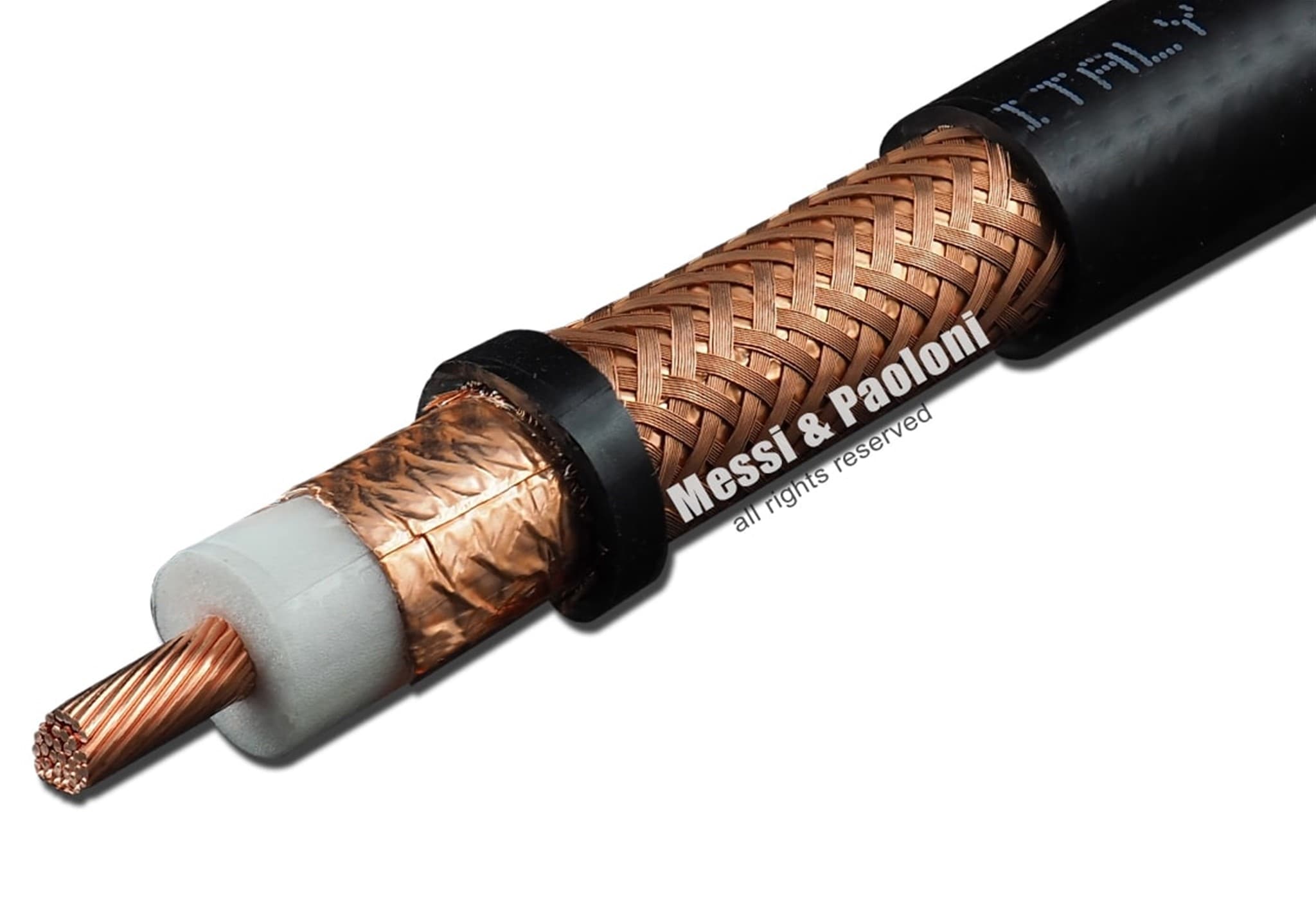 Messi Paoloni HyperFlex 13 niskostratny przewód koncentryczny QRO 12.7mm (.500") 50 Ohm do anten CB, KF, VHF, UHF, WLAN, LTE, skanerów, SDR itp.