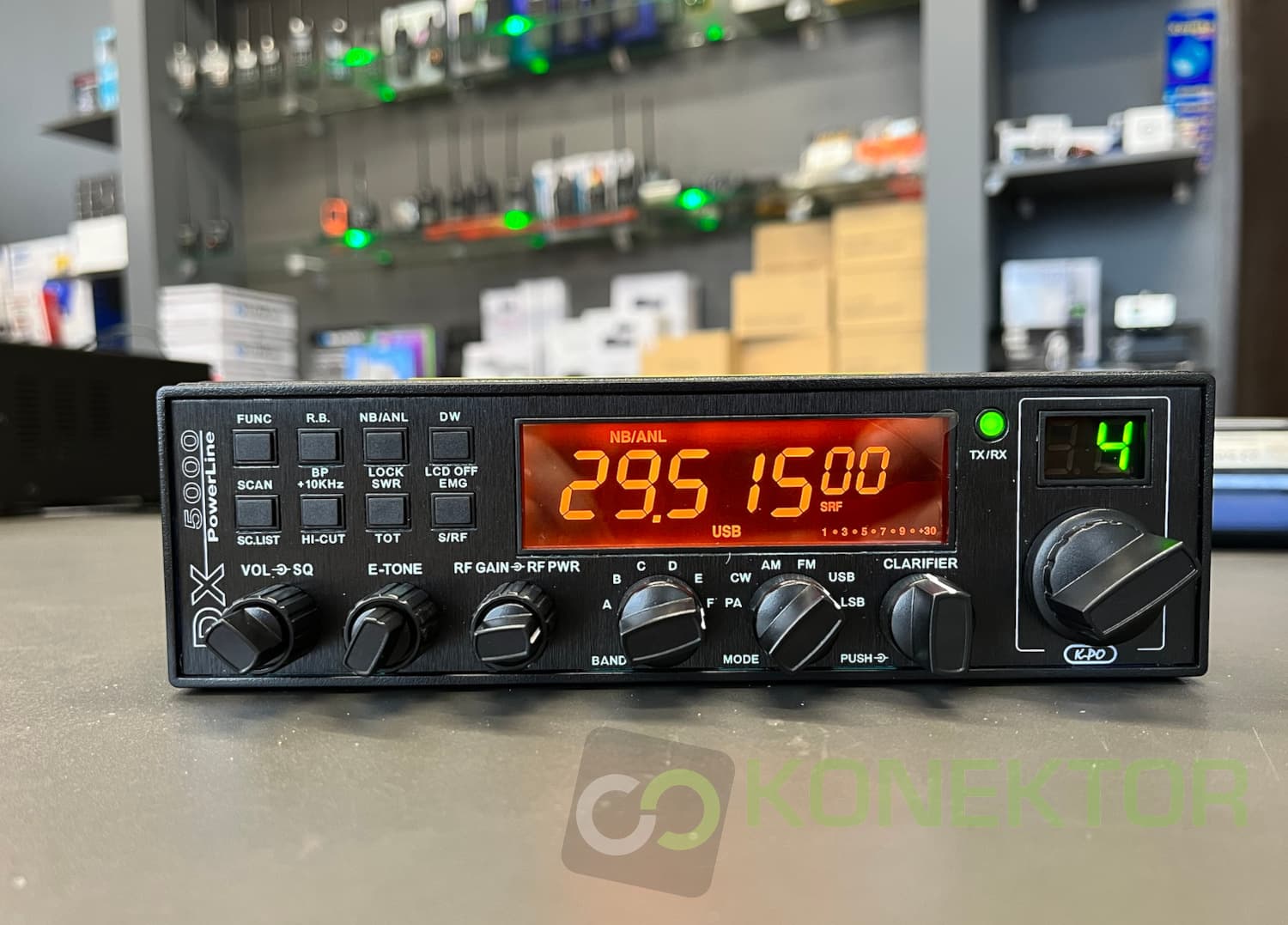 K-PO DX-5000 PLUS radiotelefon 10m 25-30MHz AM/FM/SSB 40W, NRC, CTCSS/DCS (najnowsza wersja)