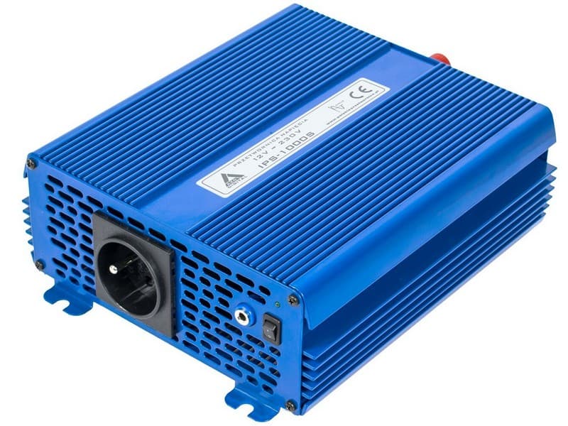 AZO IPS-1000-S 12/230V ECO MODE SINUS PRZETWORNICA NAPIĘCIA 1000W z miękkim startem np. POMPY LODÓWKI - 5 lat gwarancji, produkcja polska