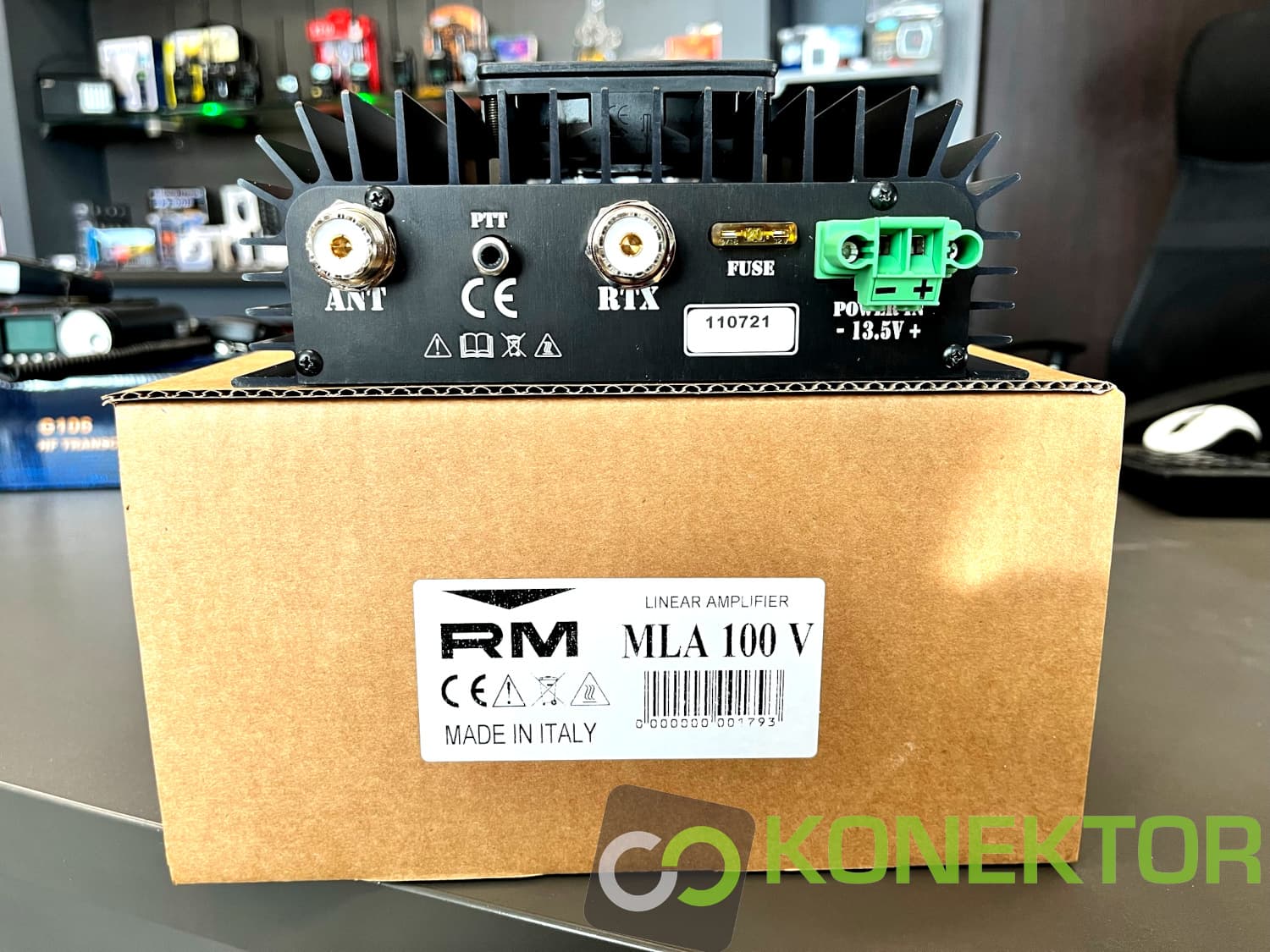 RM MLA 100 V wzmacniacz mocy HF/6m do radiostacji QRP 1-10W 1,8-54MHz 100W - wersja V z chłodzeniem