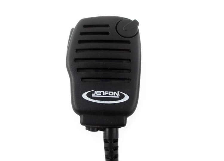 Jetfon JR-7002K wtyk 2-pin Kenwood, Baofeng, Wouxun, TYT - mikrofonogłośnik z regulacją głośności, wyjście słuchawkowe